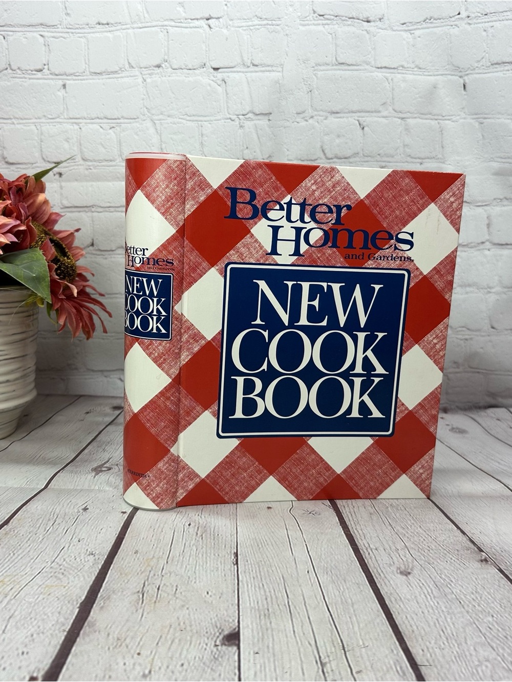 Better Homes And Gardens New Cook Book - Red and White Plaid Cover